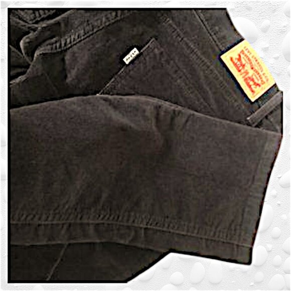 Ladies LEVIS Black Cord Stretch Jeans Size 30 - Picture 4 of 6